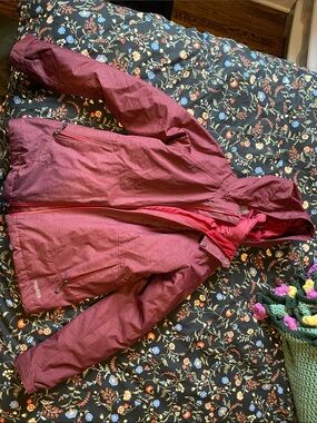 Wind River - Waterproof Hooded Jacket - Burgundy (2 Layers)